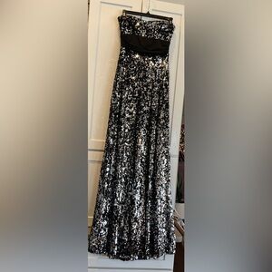 Speechless black and silver sequin prom dress